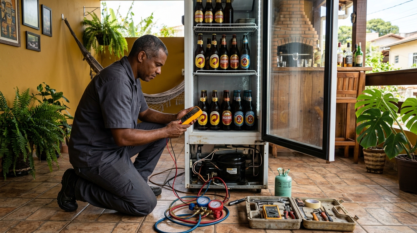 Manutenção da placa eletrônica de cervejeira em Vila Velha‑ES